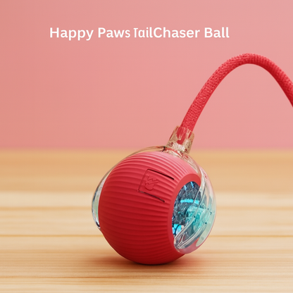 TailChaser Ball – Auto-Rolling Smart Cat Toy with Lights